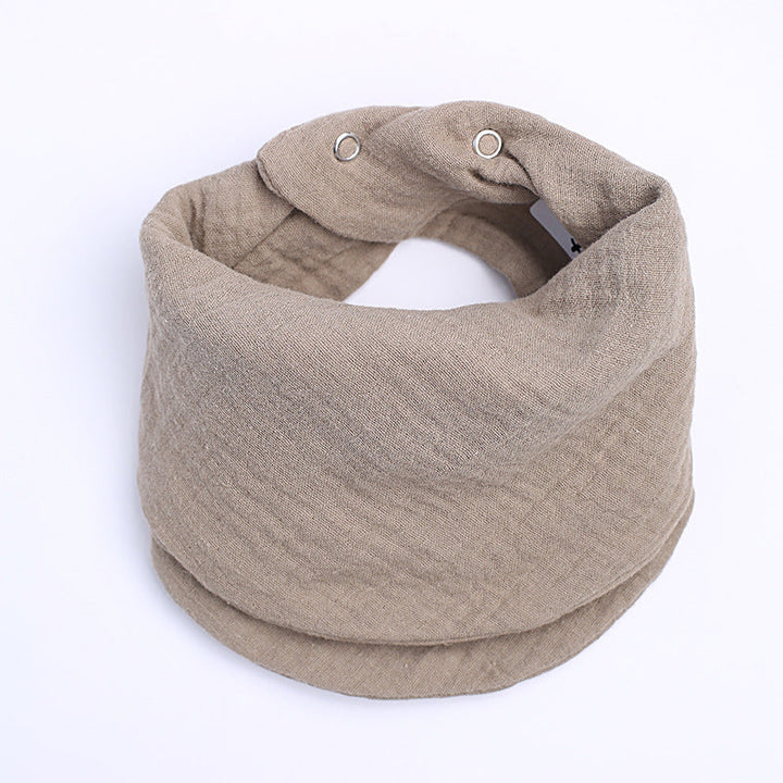 Harwelton™ Cotton Snood Neck Warmer – Snap-Button Fit, Many Colours