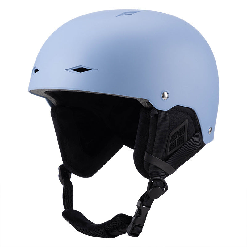 Ski Helmet with Warm Removable Liner and Adjustable Strap