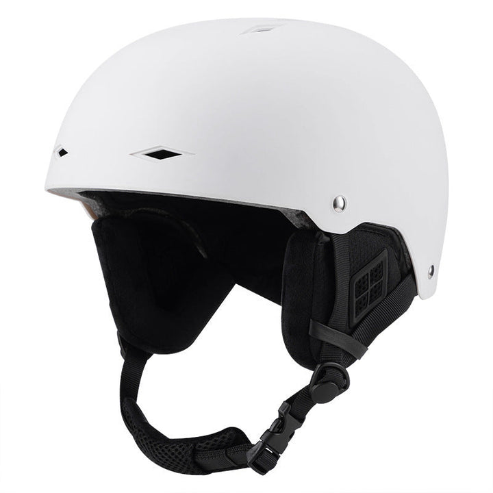 Ski Helmet with Warm Removable Liner and Adjustable Strap