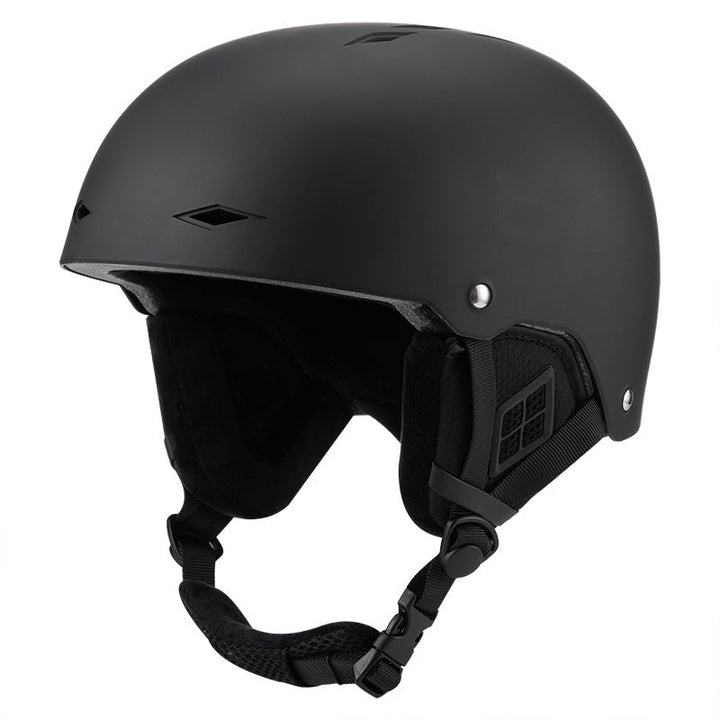 Ski Helmet with Warm Removable Liner and Adjustable Strap