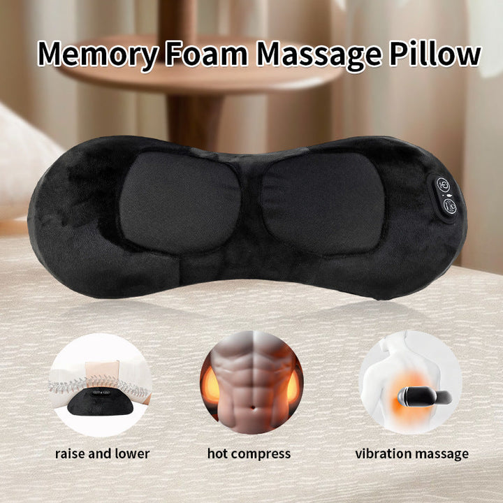 Harwelton™ Heated Neck &amp; Shoulder Massage Pillow, USB Rechargeable