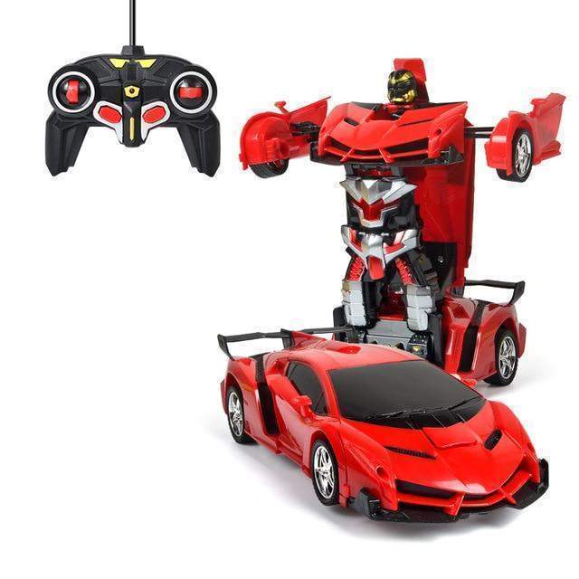 Transforming Robot Car with Remote Control, Lights and Sounds
