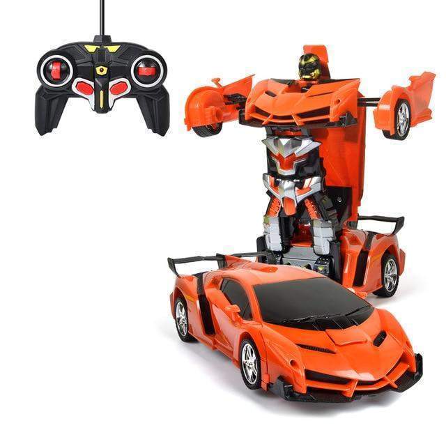 Transforming Robot Car with Remote Control, Lights and Sounds
