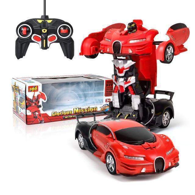 Transforming Robot Car with Remote Control, Lights and Sounds