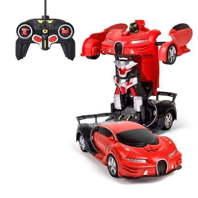 Transforming Robot Car with Remote Control, Lights and Sounds