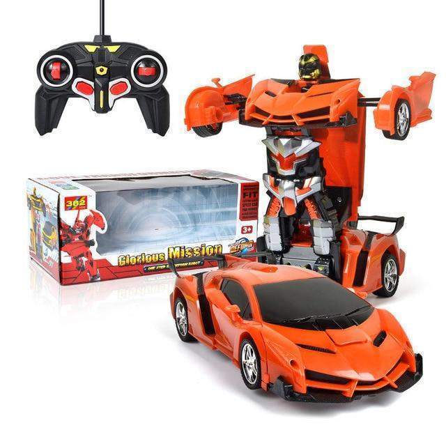 Transforming Robot Car with Remote Control, Lights and Sounds
