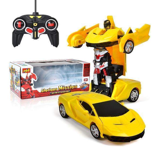 Transforming Robot Car with Remote Control, Lights and Sounds