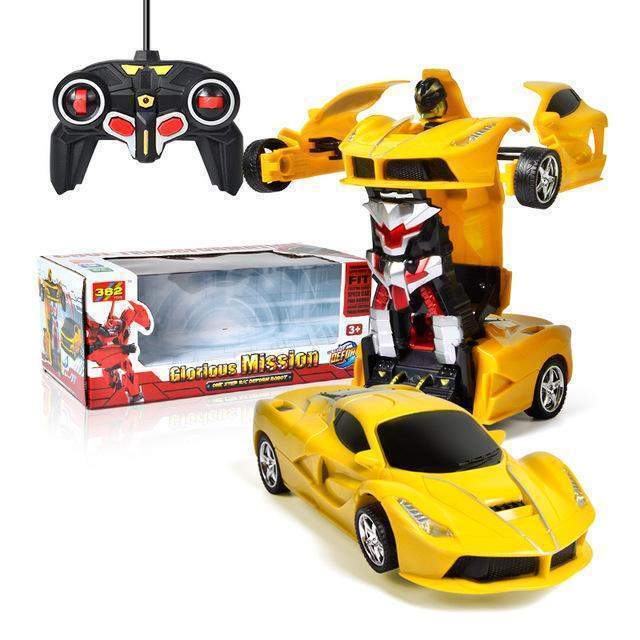 Transforming Robot Car with Remote Control, Lights and Sounds