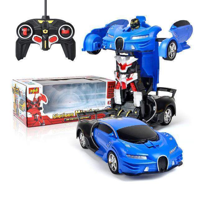 Transforming Robot Car with Remote Control, Lights and Sounds