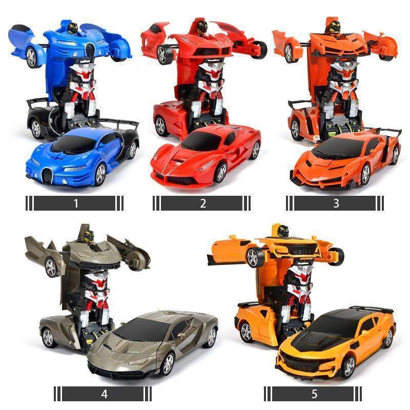 Transforming Robot Car with Remote Control, Lights and Sounds