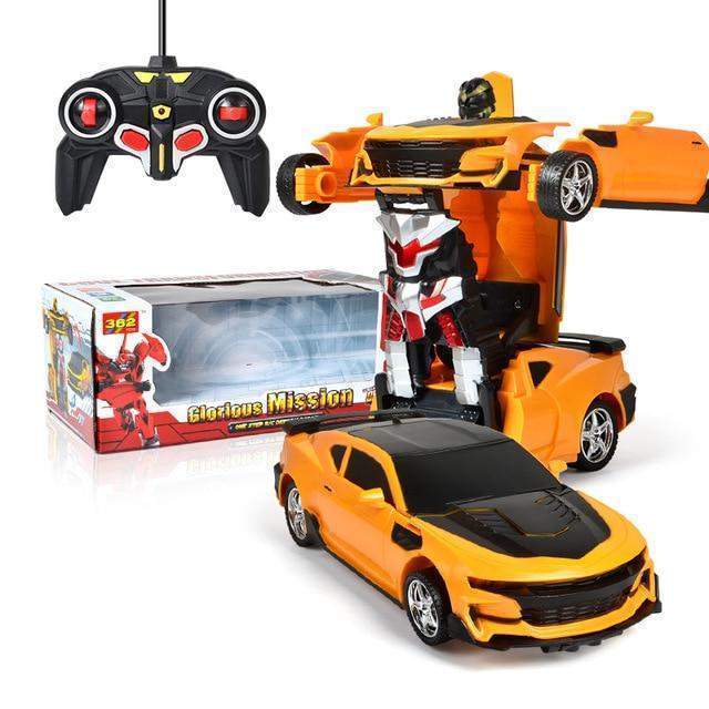 Transforming Robot Car with Remote Control, Lights and Sounds