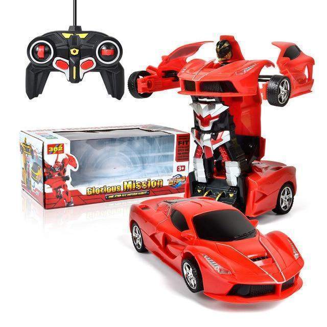 Transforming Robot Car with Remote Control, Lights and Sounds