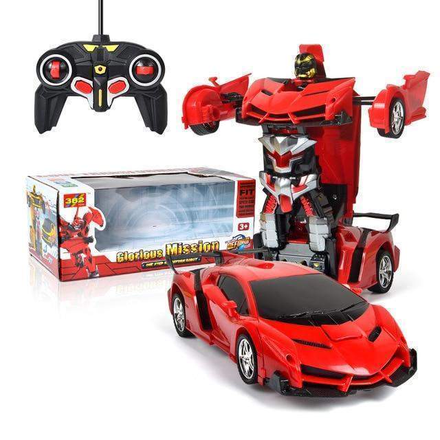 Transforming Robot Car with Remote Control, Lights and Sounds