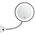 Harwelton™ 10x Magnifying LED Mirror with Suction Cup and 360° Swivel