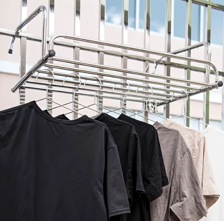 Extendable Folding Stainless Steel Balcony Clothes Airer