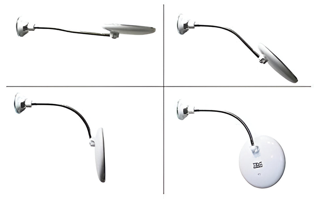 10x Magnifying LED Mirror with Suction Cup and 360° Swivel