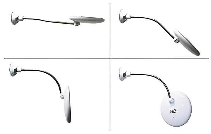 10x Magnifying LED Mirror with Suction Cup and 360° Swivel