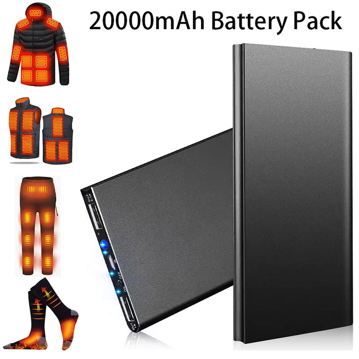 Harwelton™ 20,000mAh Power Bank with 74W Output for Heated Jackets and Phones