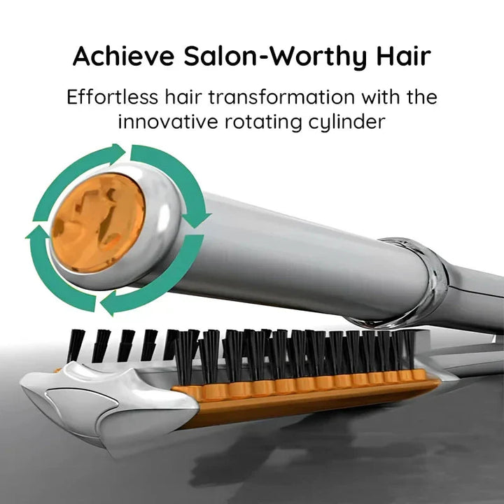 Harwelton™ 2-in-1 Rotating Hot Air Brush for Waves and Straight Hair