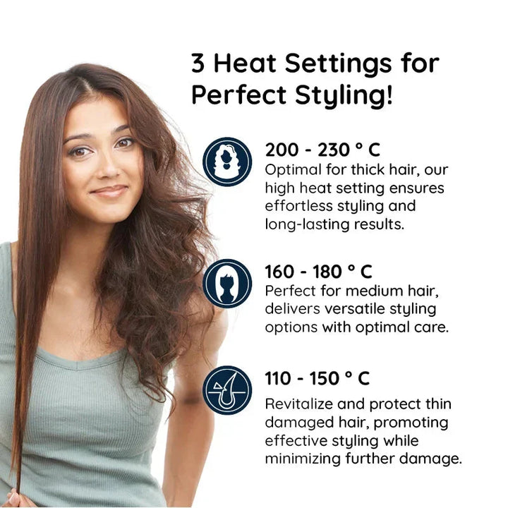 Harwelton™ 2-in-1 Rotating Hot Air Brush for Waves and Straight Hair