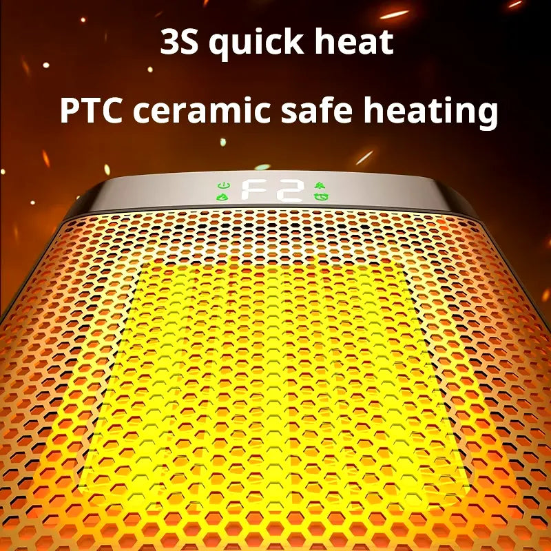 Plug-In Ceramic Wall Heater with Fast 3-Second Warmth – Harwelton