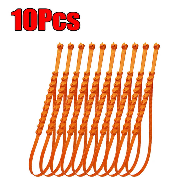 Rubber Anti-Skid Tyre Straps for Snow and Ice, Quick to Fit