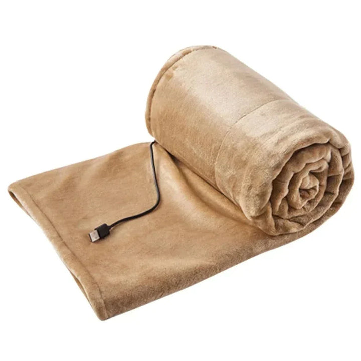 Harwelton™ USB Heated Fleece Throw with 3 Heat Settings