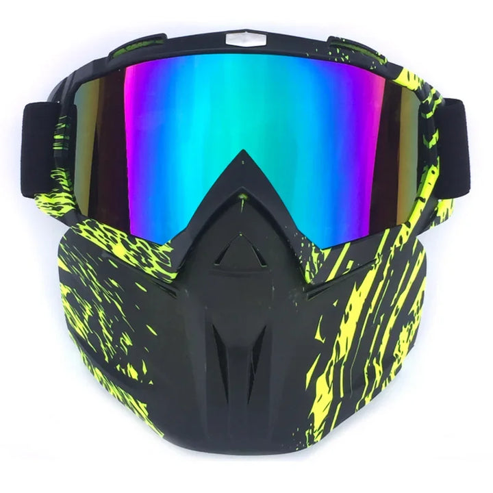 Full Face Snow Mask with Anti-Fog UV Goggles