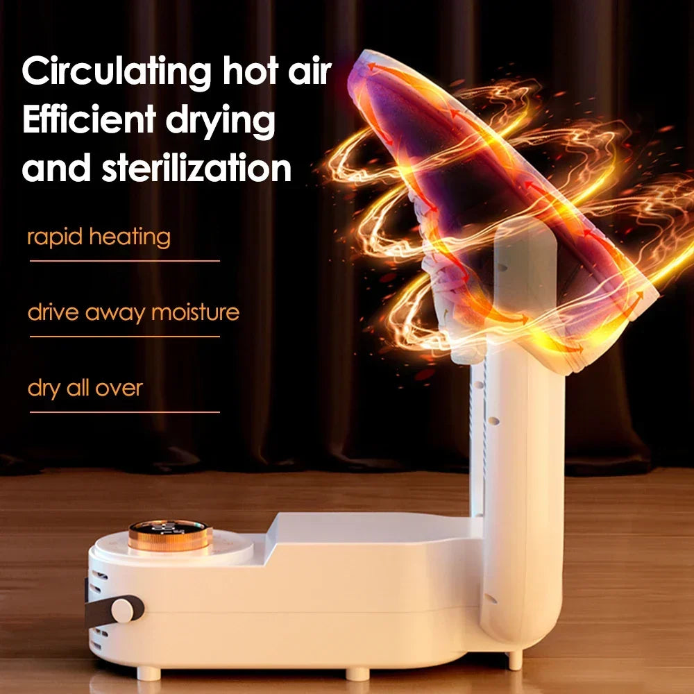 Folding Electric Shoe Dryer with 4 Timer Settings