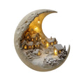 Harwelton™ Glowing Crescent Moon Winter Village Ornament in Clear Acrylic