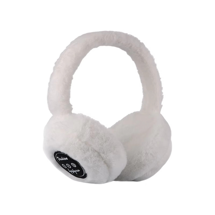 Plush Bluetooth Earmuff Headphones with Soft Faux Fur