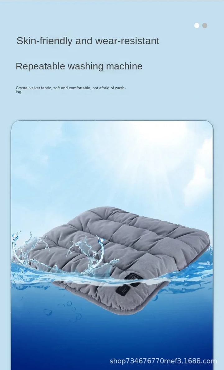 Harwelton™ Heated Seat Cushion with 3 Heat Levels and Graphene Warmth