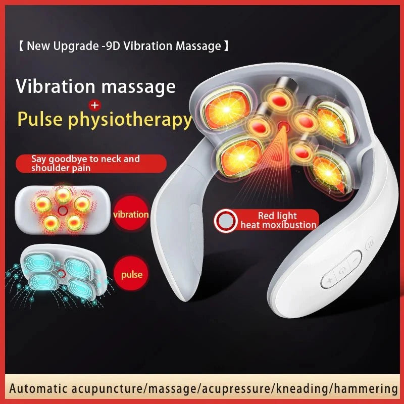 Harwelton™ Heated Neck Massager with 5 Vibrating Heads