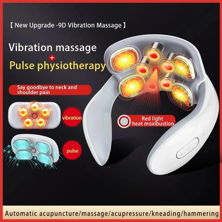 Harwelton™ Heated Neck Massager with 5 Vibrating Heads