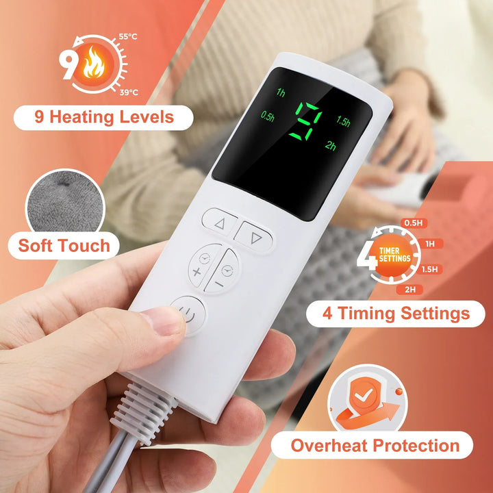 Electric Heat Belt for Back &amp; Waist with 9 Heat Settings – Harwelton™