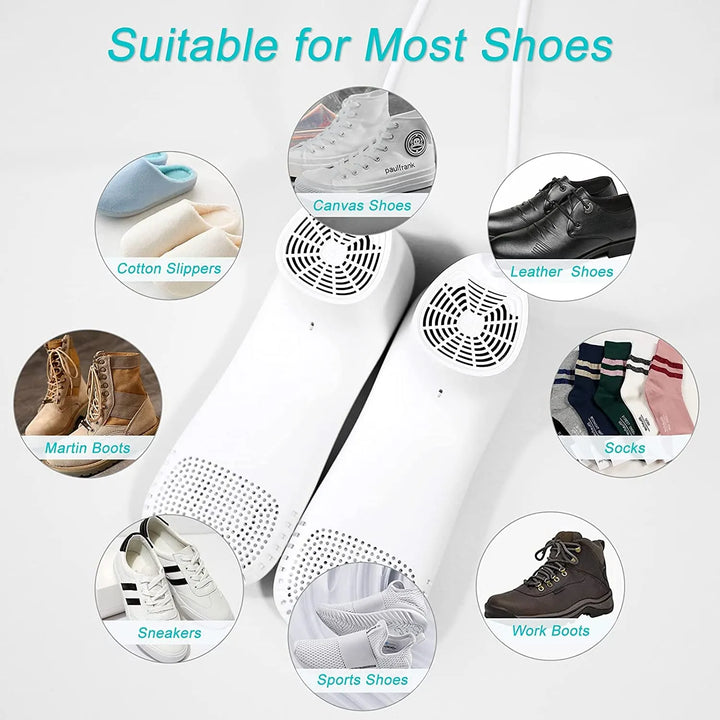 Harwelton™ Electric Shoe Dryer with Warm Air and Quiet Timer Function