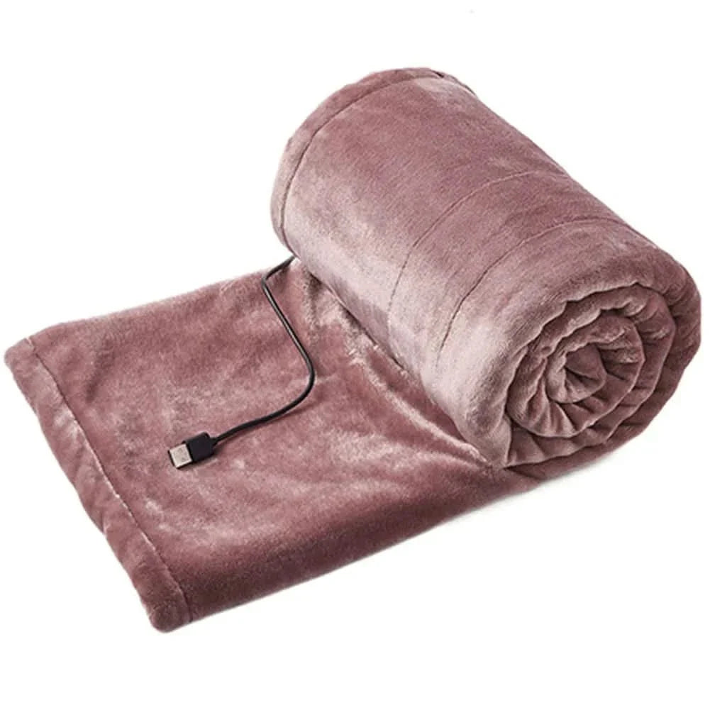 Harwelton™ Compact USB Heated Throw for Sofa, Desk and Car