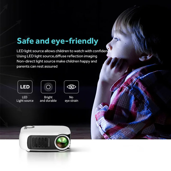 Mini Pocket LED Projector with HDMI and Built-In Speaker