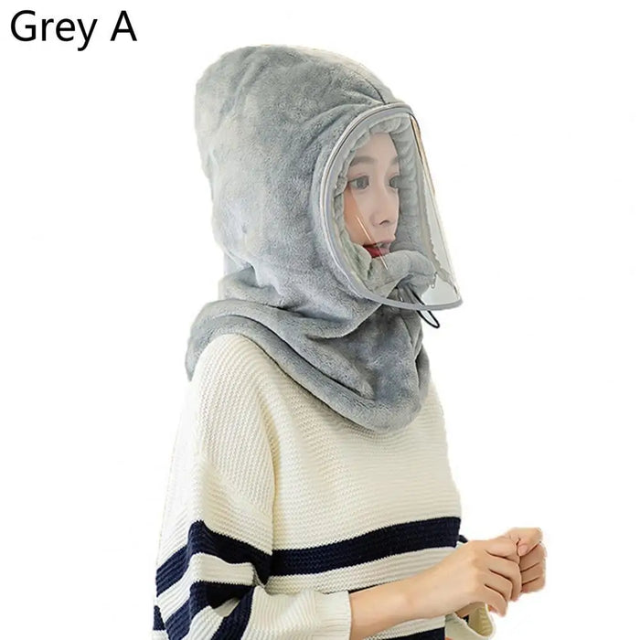 Harwelton™ Plush Full Face Winter Hat with Built-In Neck Warmer