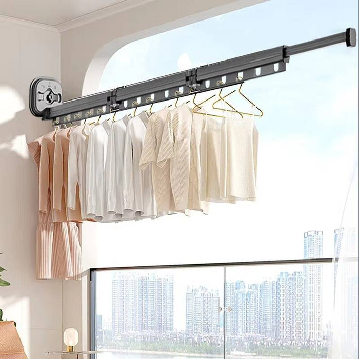 Harwelton™ Folding Wall Clothes Airer with Suction Cups – No Drilling