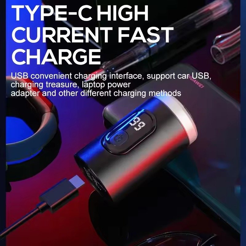 Harwelton™ Mini Electric Shaver with LED Display and Wet &amp; Dry Use