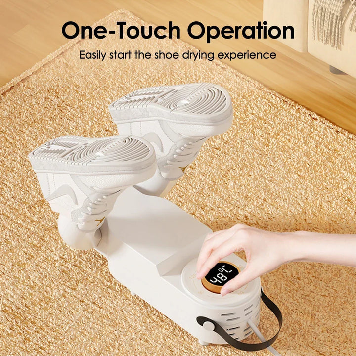 Folding Electric Shoe Dryer with 4 Timer Settings