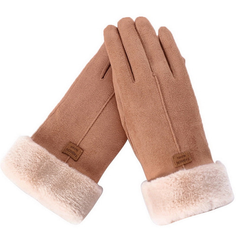 Waterproof Fleece-Lined Touchscreen Gloves for Winter