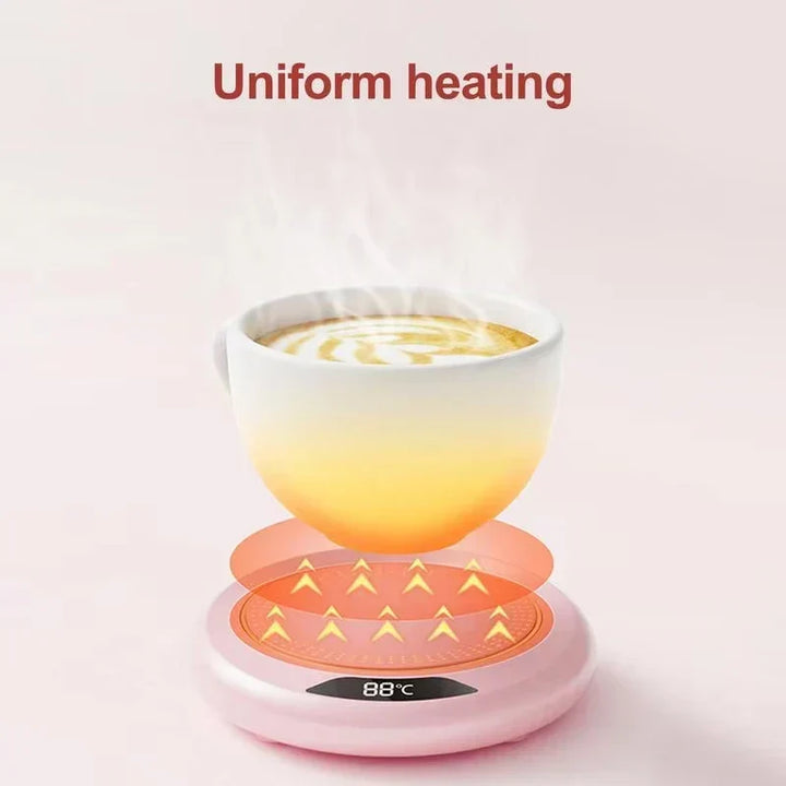 Mug Warmer Coaster with Three Heat Settings up to 75°C