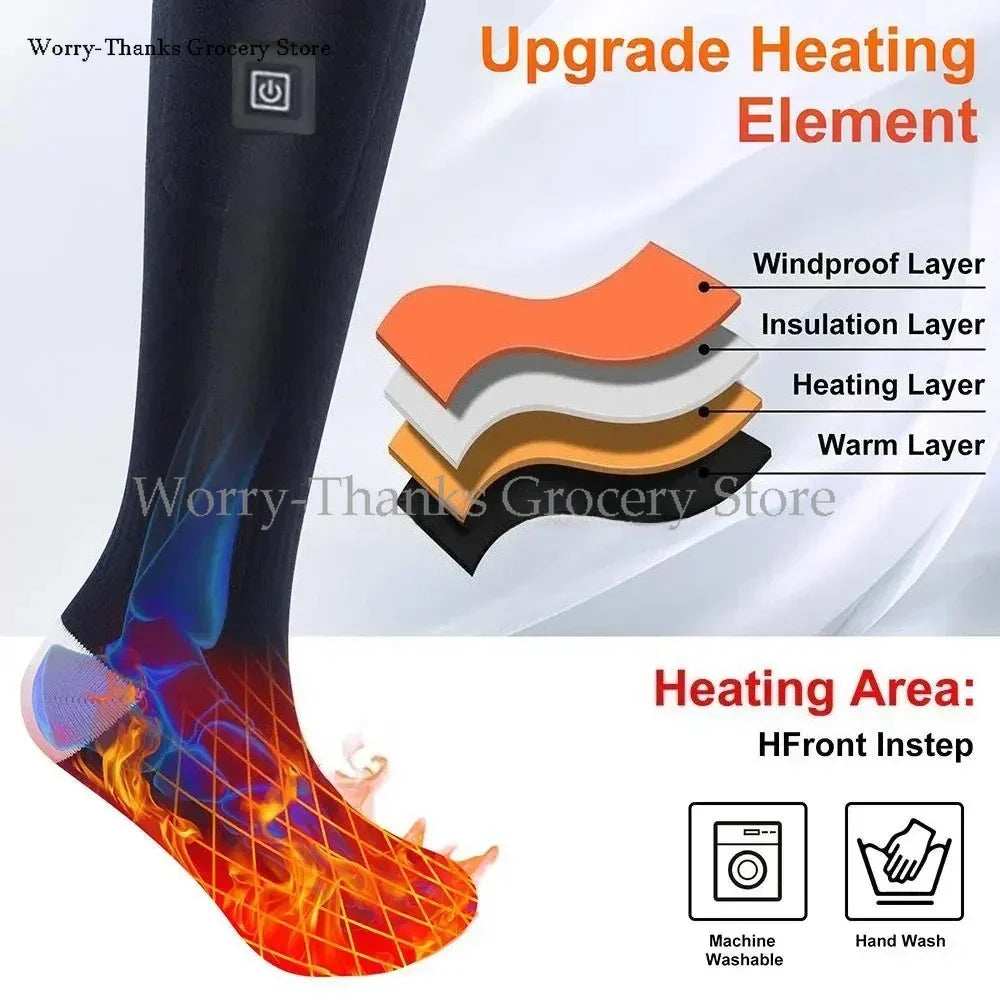 Harwelton™ Battery Heated Socks with Warm Toes and Soles, Unisex