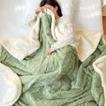 Harwelton™ Reversible Sherpa Fleece Blanket, Warm Without the Weight