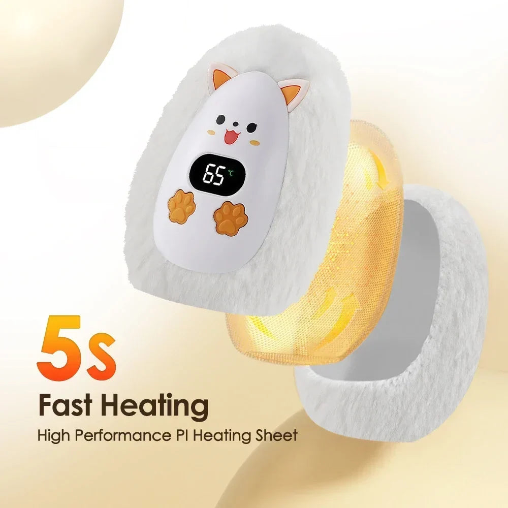Harwelton™ Rechargeable Fox Hand Warmer with 3 Heat Levels