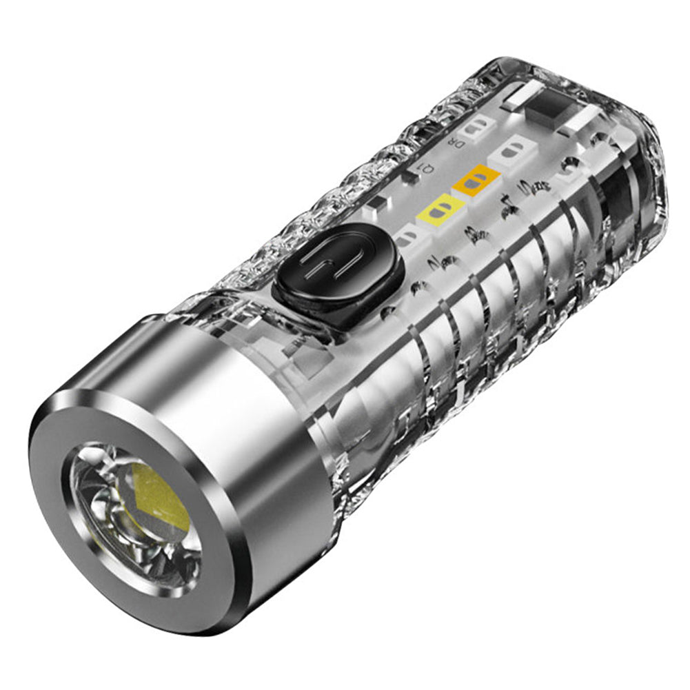Rechargeable Keyring Torch with Magnetic Tail, 400 Lumens