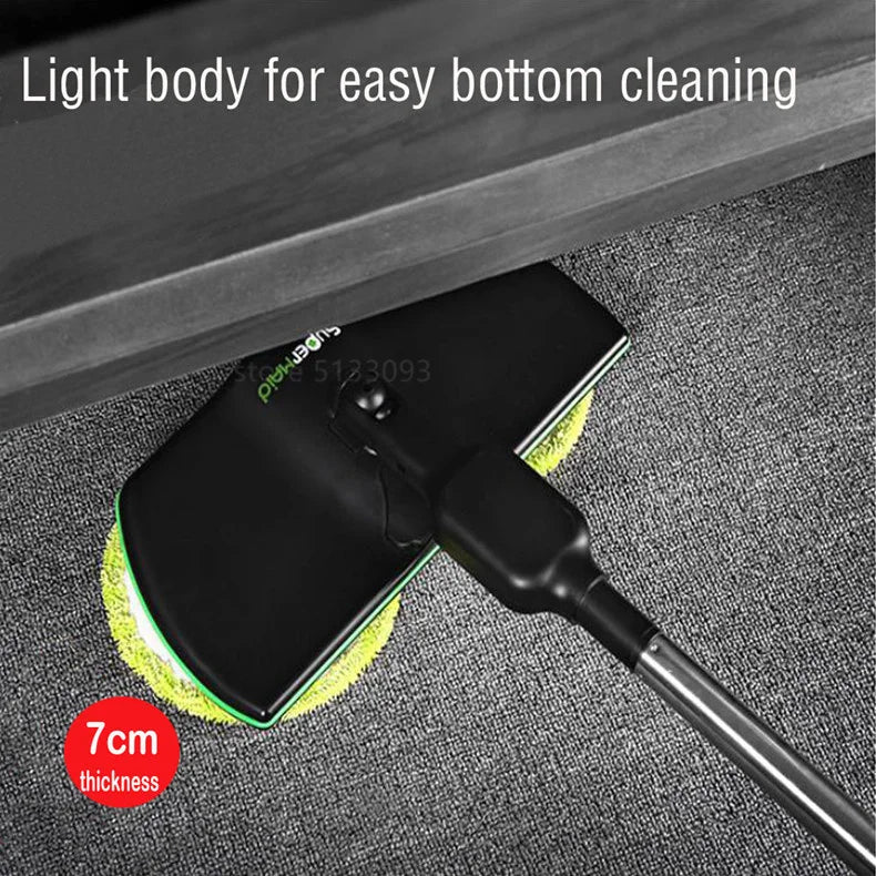 Cordless Electric Spin Mop with Dual Spinning Heads