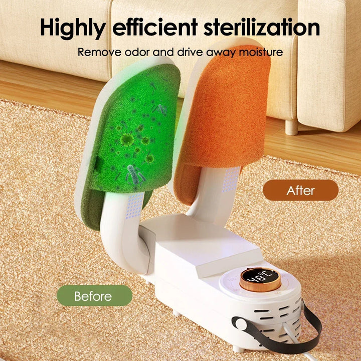 Folding Electric Shoe Dryer with 4 Timer Settings